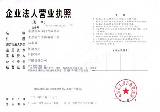 企業營業執照